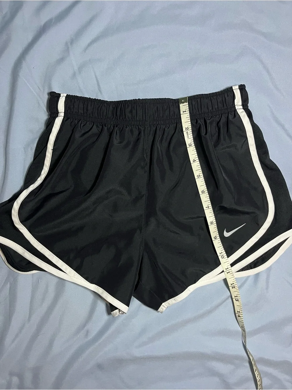 Nike Dri-FIT Tempo Women's Running Shorts Black White Lined XS
